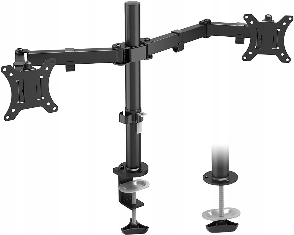 Uchwyt biurkowy na dwa monitory Bontec MDM002