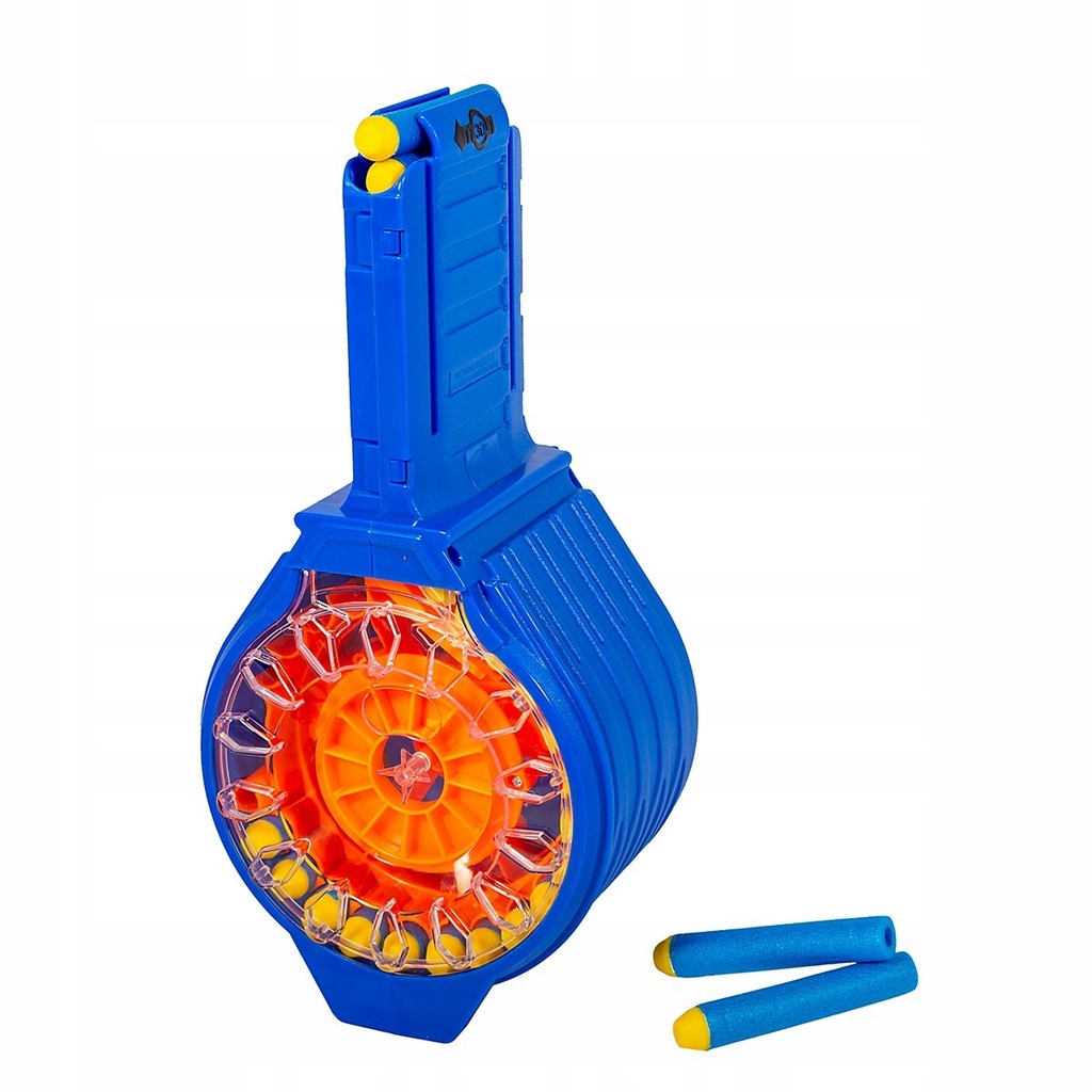 MAGAZYNEK BĘBNOWY DO NERF NA 30 STRZAŁEK +STRZAŁKI