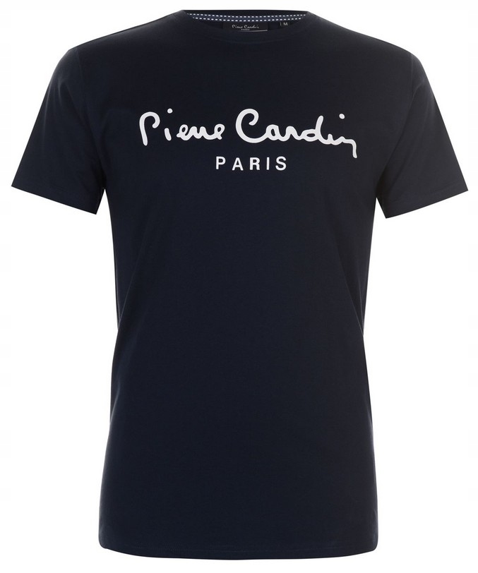 PIERRE CARDIN T-shirt Koszulka Granat Bawełna XXL