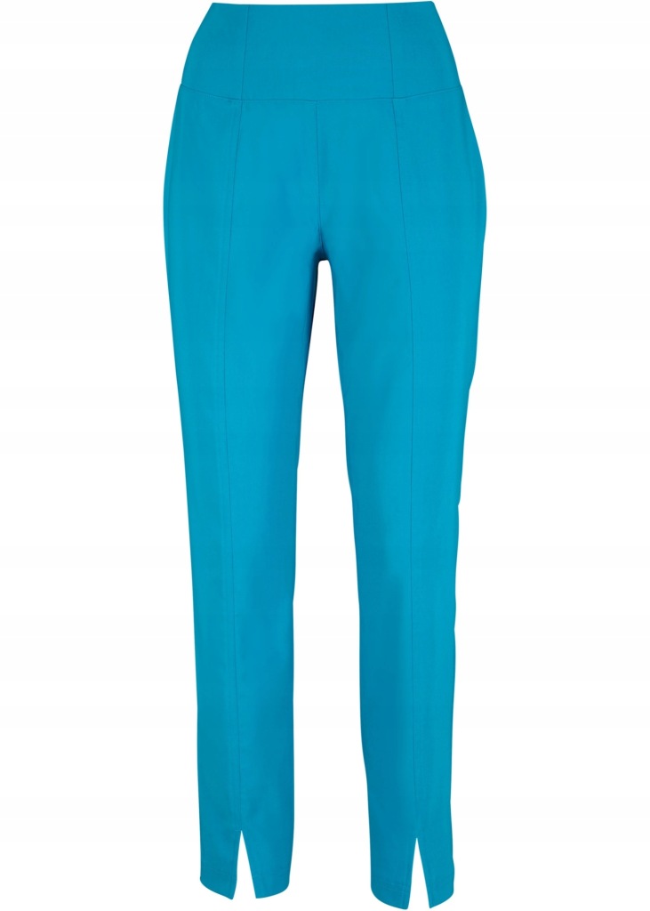 Z2761 SPODNIE Z BENGALINY 7/8 NIEBIESKIE R.52