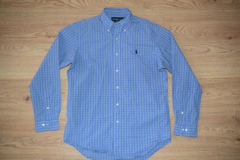 RALPH LAUREN CLASSIC FIT męska koszula ~ 15 / M /L