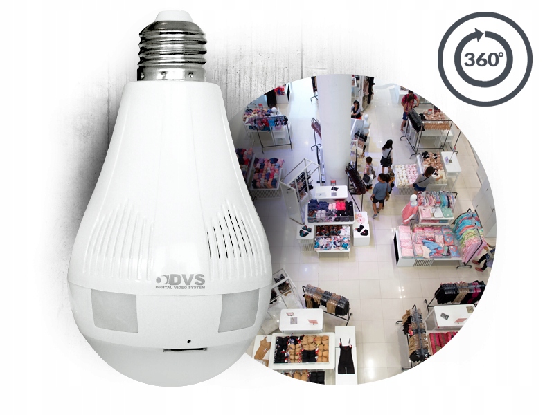 Купить IP-камера Wi-Fi 360° со светодиодной звуковой лампой: отзывы, фото, характеристики в интерне-магазине Aredi.ru