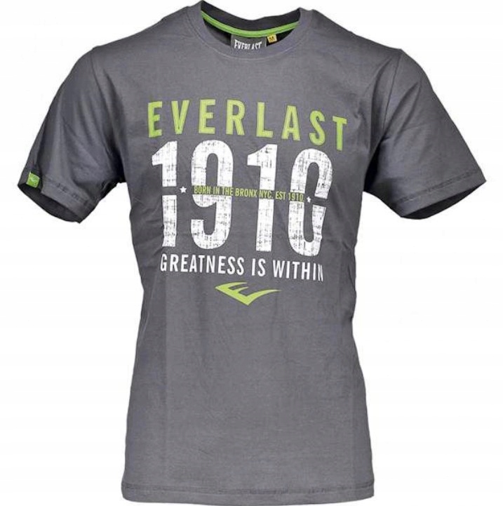 Everlast T-shirt Męski Koszulka Szara na Lato M