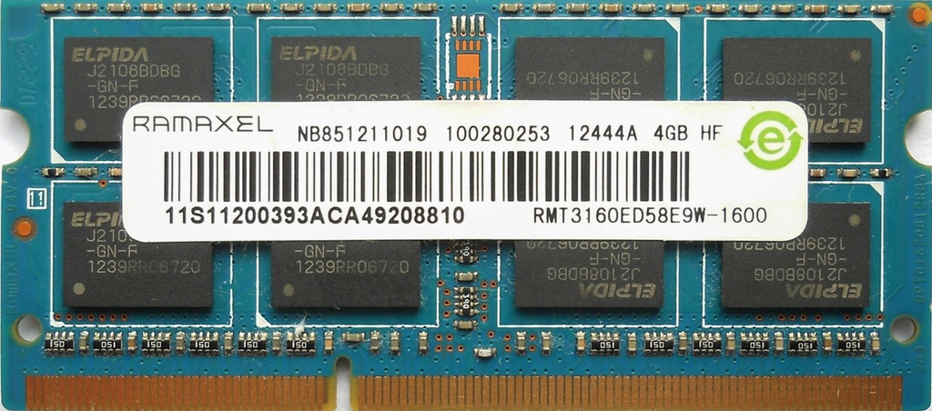 Pamięć RAM DDR3 Ramaxel RMT3160ED58E9W-1600 4 GB