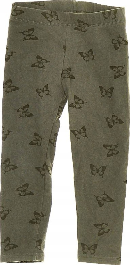 5-3822 SZARE LEGGINSY W MOTYLKI H&M 2-3 98cm