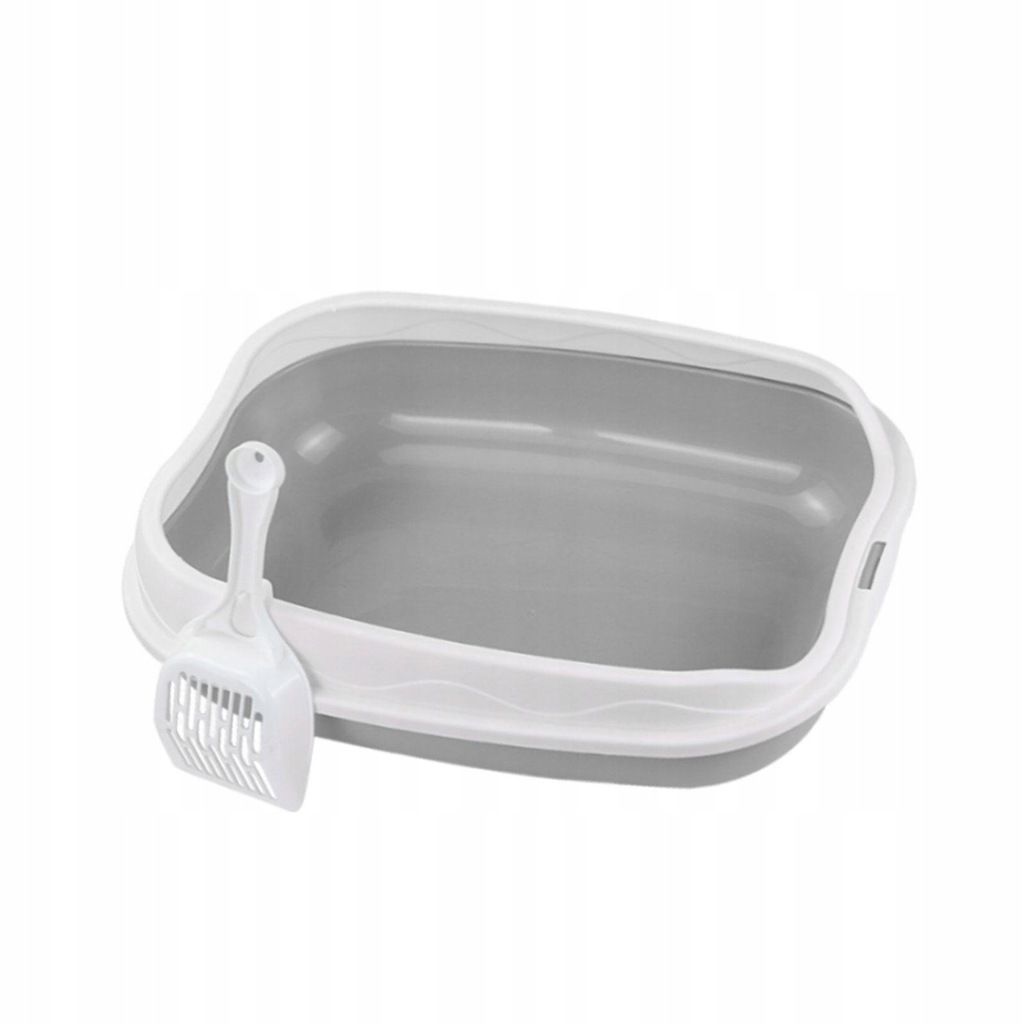 Cat Litter Sandbox Container Cat Sand Basin gray