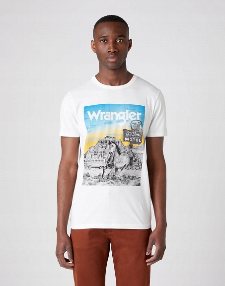 T-shirt Męski Wrangler Ss Photo Tee W7G4FK737 R.L