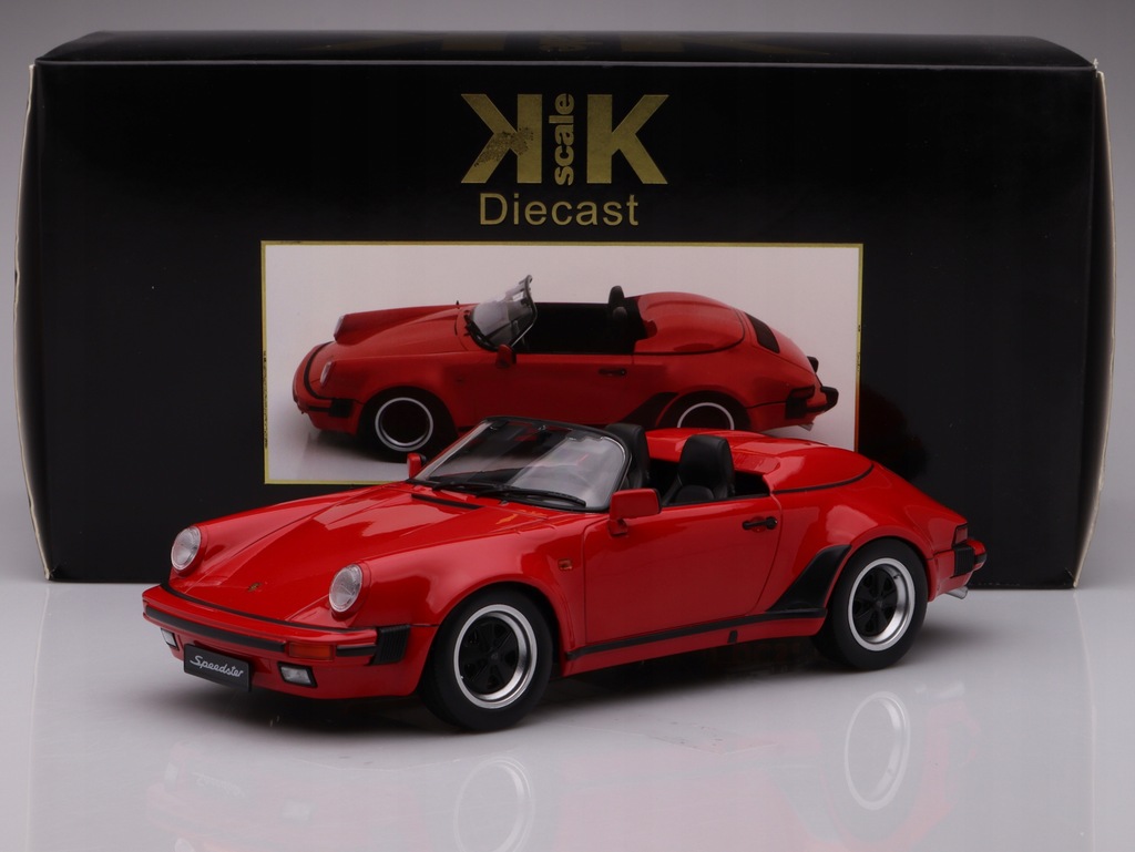 Porsche 911 Speedster year - 1989, red KK-Scale 1:18