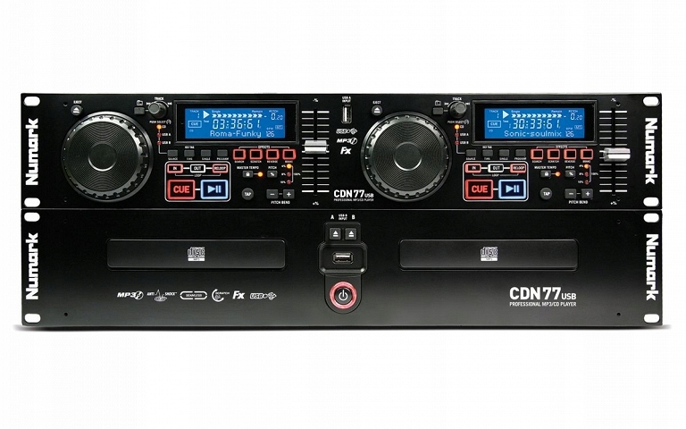 NUMARK CDN 77 USB PODWÓJNY ODTWARZACZ CD MP3