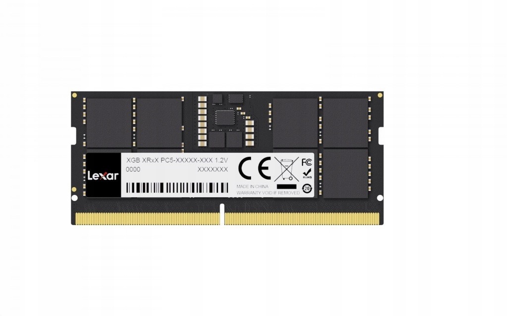 Pamięć do notebooka DDR5 SODIMM 16GB(1*16GB)/5600 CL46 Lexar