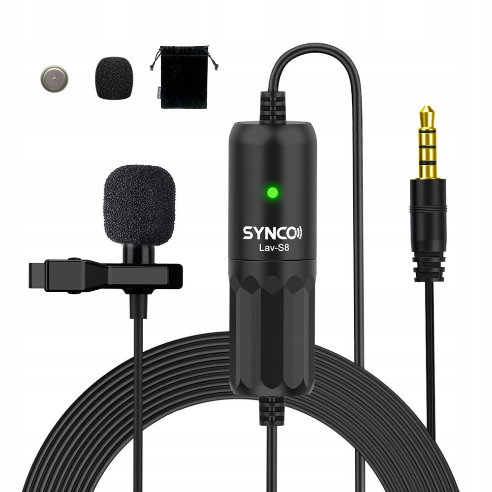 Mikrofon krawatowy Synco S8 mini-jack 8m
