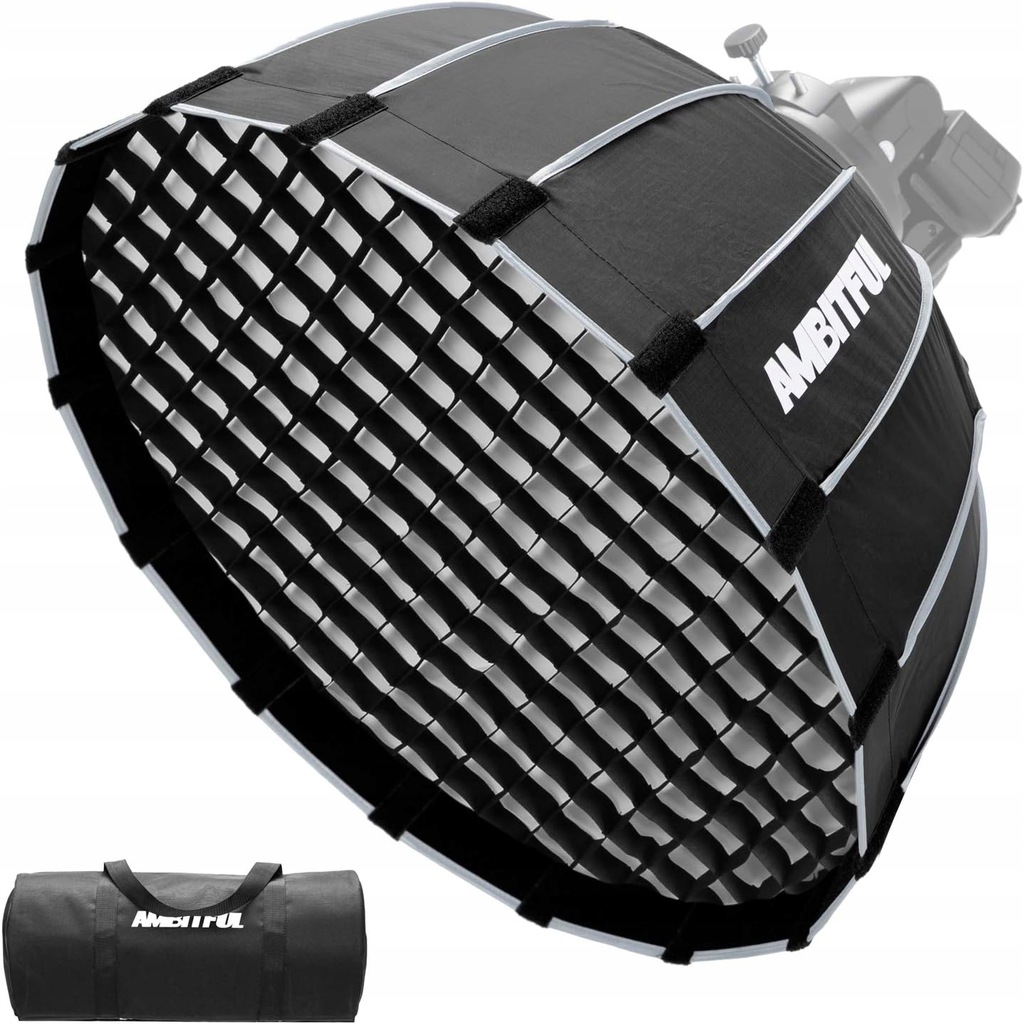 Softbox z siatką AMBITFUL P60 23,6" 60 cm Lampa do fotografii, nagrywania