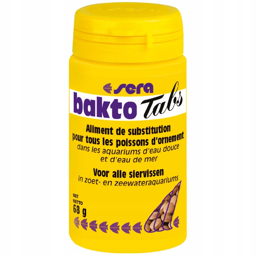 Sera Bakto Tabs 275 tabl. pokarm dla chorych ryb