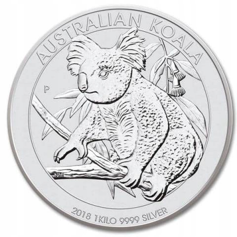 Koala - Australia - 2018 - 1 Kilogram Srebra