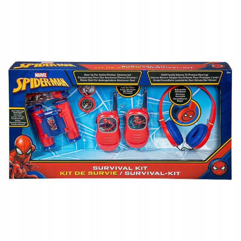 Spiderman 5w1: kompas lornetka słuchawki