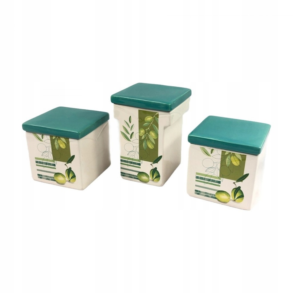 Zestaw pojemników porcelanowych