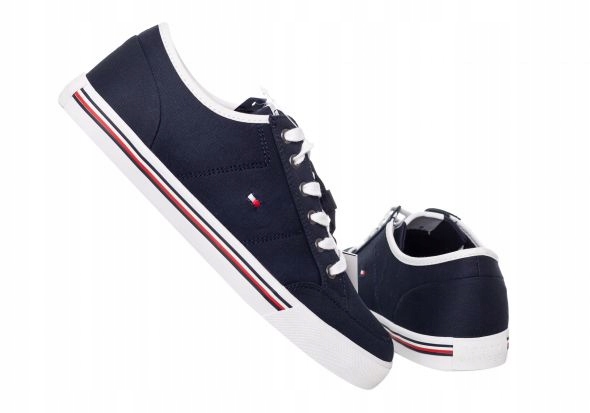 TOMMY HILFIGER BUTY MĘSKIE TRAMPKI NAVY r. 44