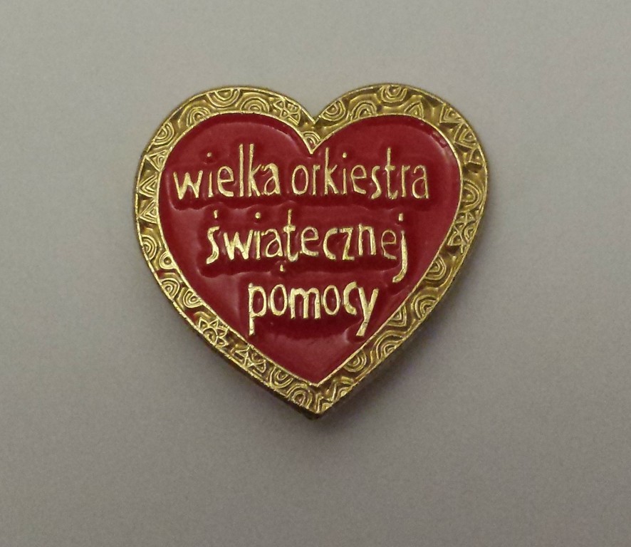 Pins Znaczek Serduszko WOŚP + Serduszko PZU