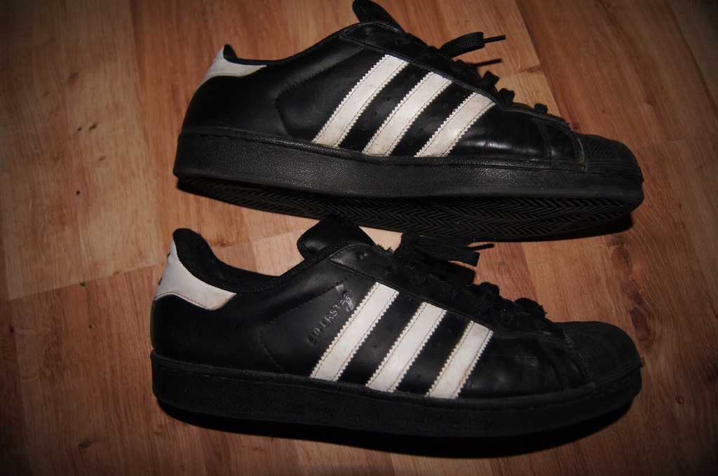 buty adidas superstar czarno białe rozm.EU45