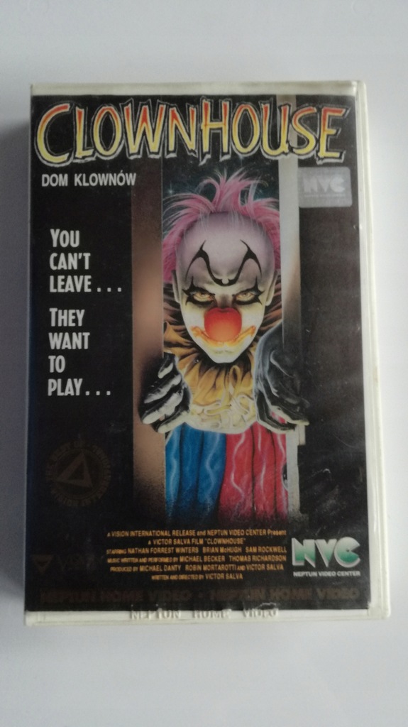 DOM KLOWNÓW VHS |Clownhouse | UNIKAT