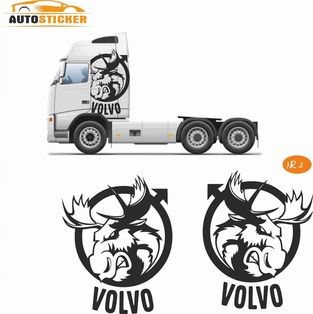 NAKLEJKI NAKLEJKA VOLVO NA KABINĘ TIR MODEL 02