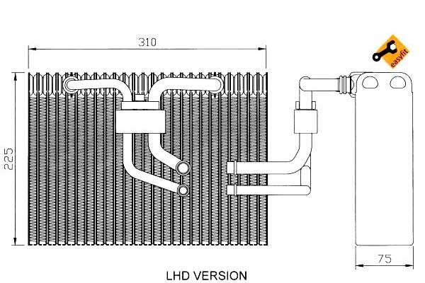 PAROWNIK KLIMATYZACJI SAAB 9-5 NRF