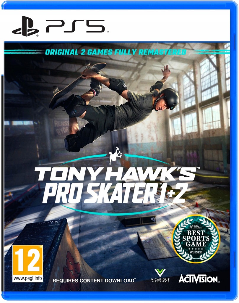 Tony Hawk's Pro Skater 1 + 2 PS5 2 Gry Remake