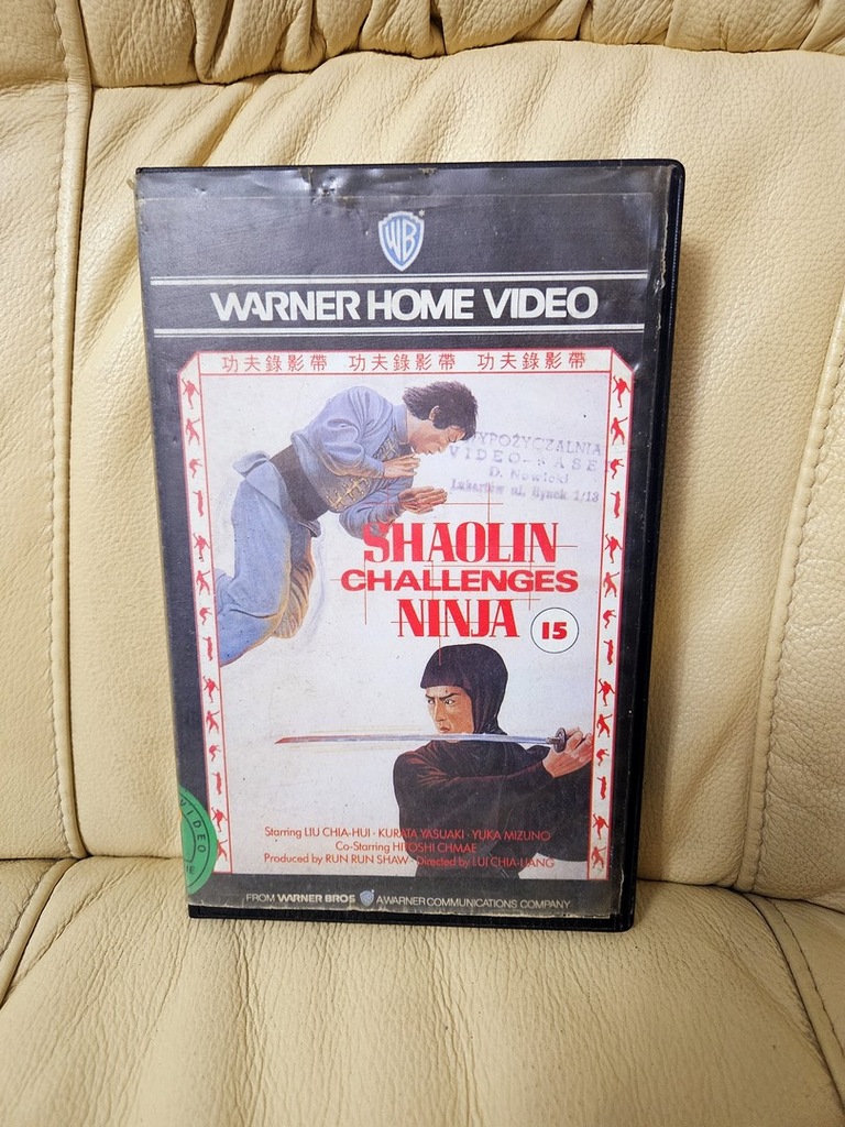 Kaseta VHS KS- Shaolin vs. Ninja **Mega Unikat**