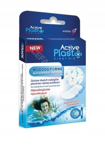 Active plast PLASTRY opatrunkowe WODOODPORNE zest