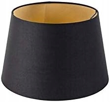 QAZQA Nowoczesny bawełniany ABAŻUR z wnętrzem w kolorze złotym i mosiężnym