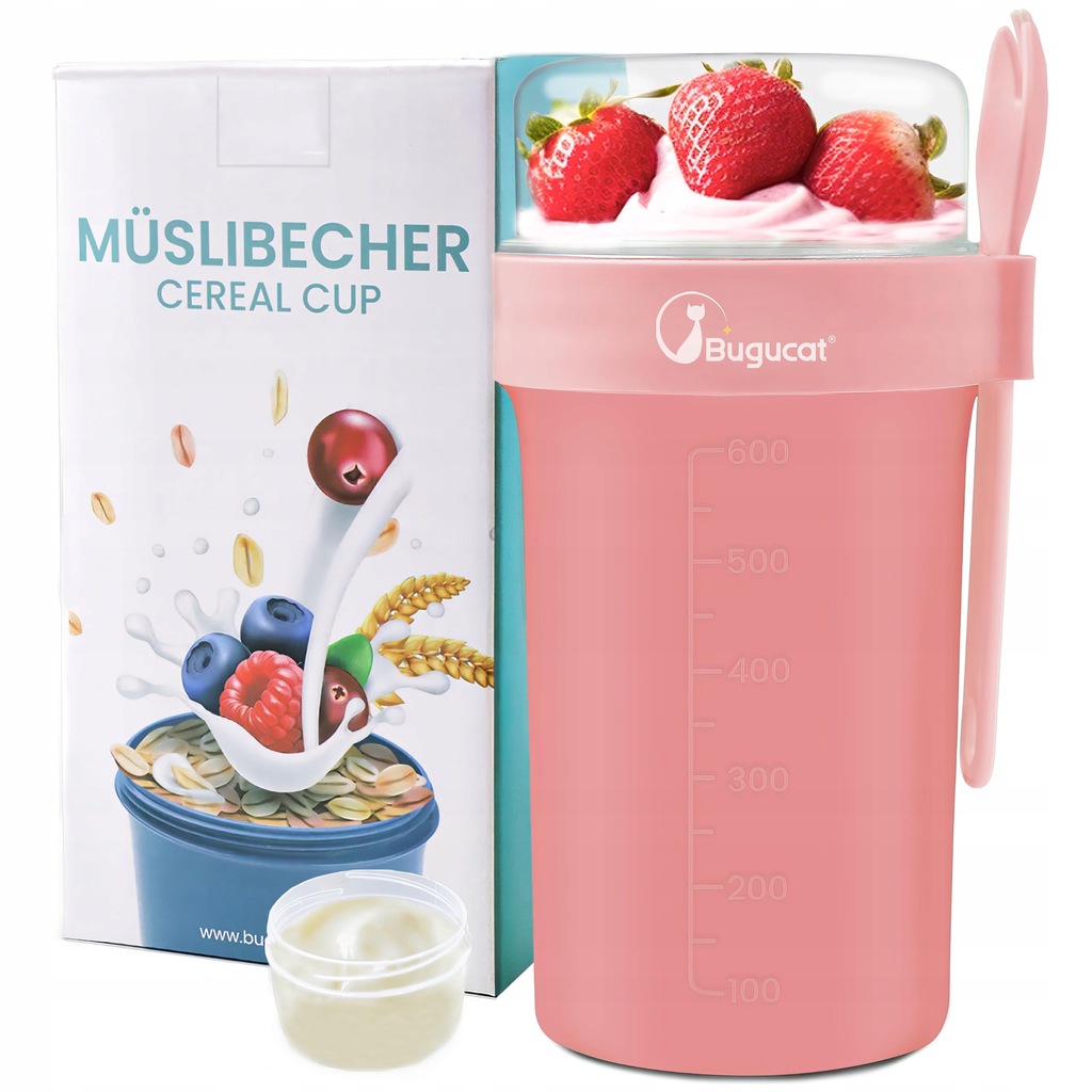 Bugucat Kubek Na Musli To Go 760 ml + 230 ml