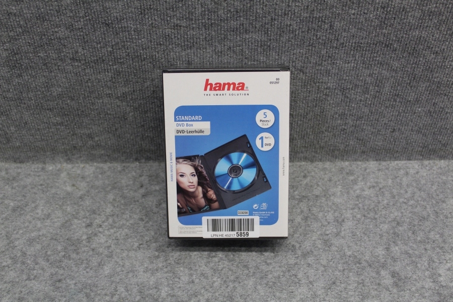 Купить Коробка для DVD-дисков Hama, 5 шт., черный 51297: отзывы, фото, характеристики в интерне-магазине Aredi.ru