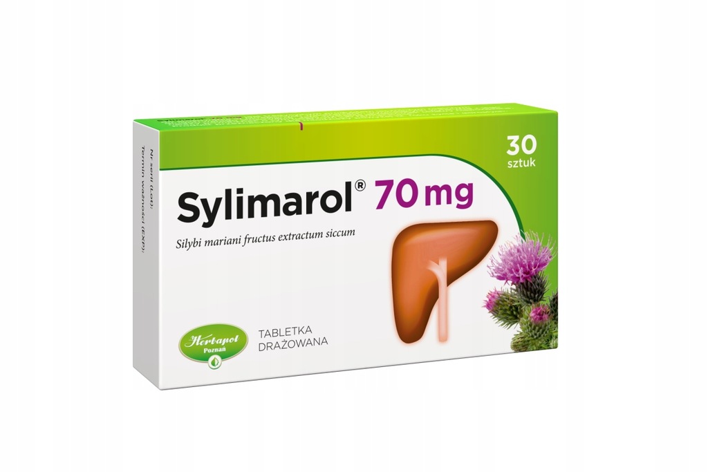 SYLIMAROL 70 mg lek na wątrobę ostropest 30 tabl.
