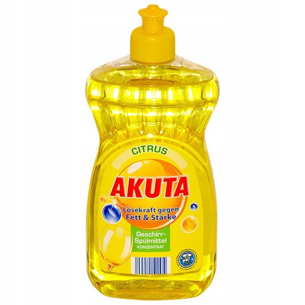 Akuta płyn do mycia naczyń Żółty 500ml (DE)