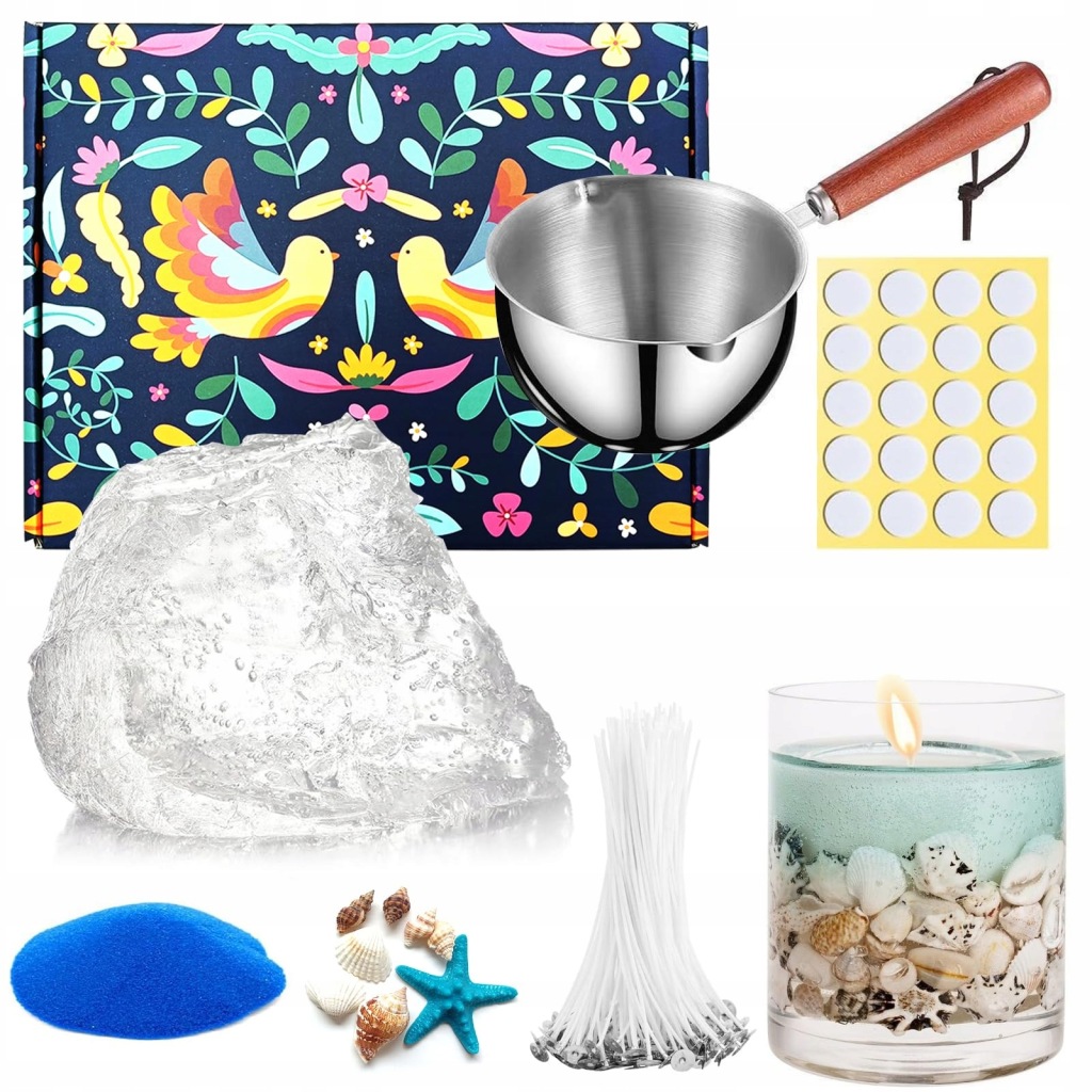 Zestawy do produkcji przezroczystych świec żelowych