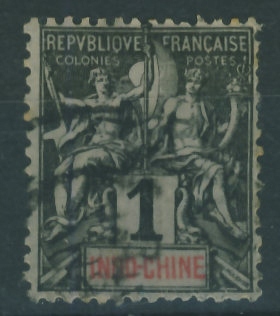 Kolonie fr. Indo-Chine 1 cent. - alegoria