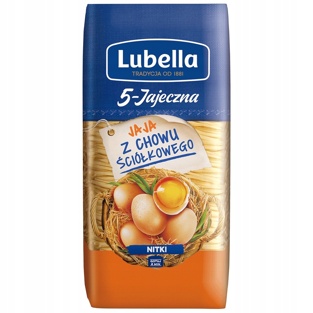 Lubella Makaron 5-jajeczny Nitka 250g