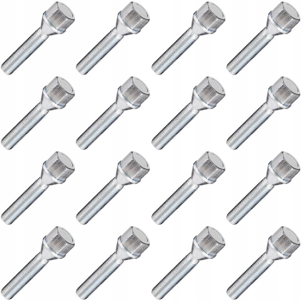 Śruba M12x1,5x50 stożek klucz 19