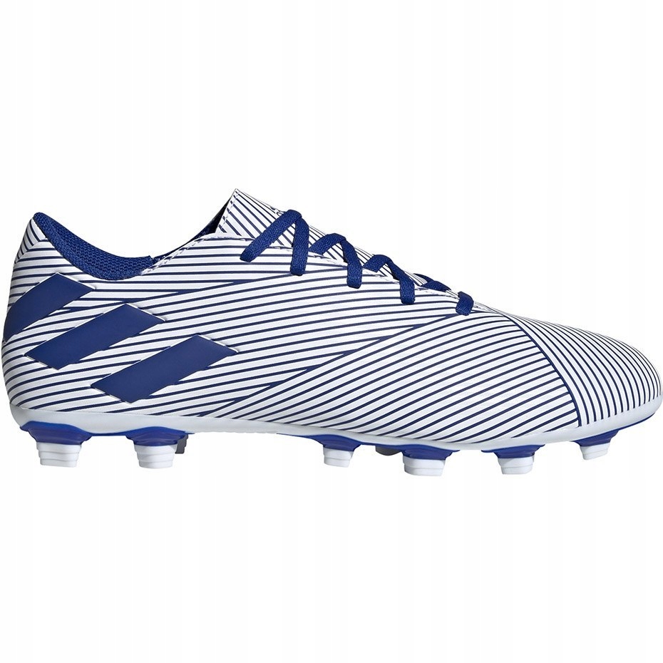 Buty piłkarskie adidas Nemeziz 19.4 FxG biało-nieb