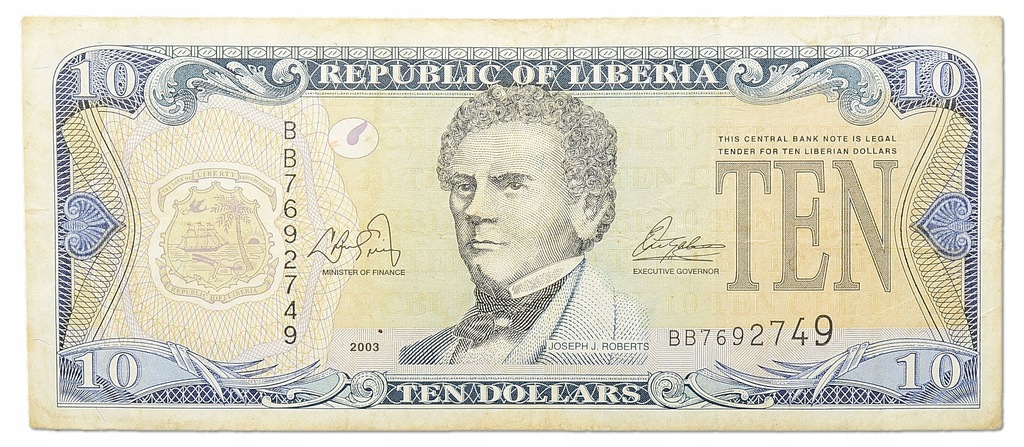 Купить 3.Либерия, 10 долларов 2003 г., стр.27.а, ст.3+: отзывы, фото, характеристики в интерне-магазине Aredi.ru
