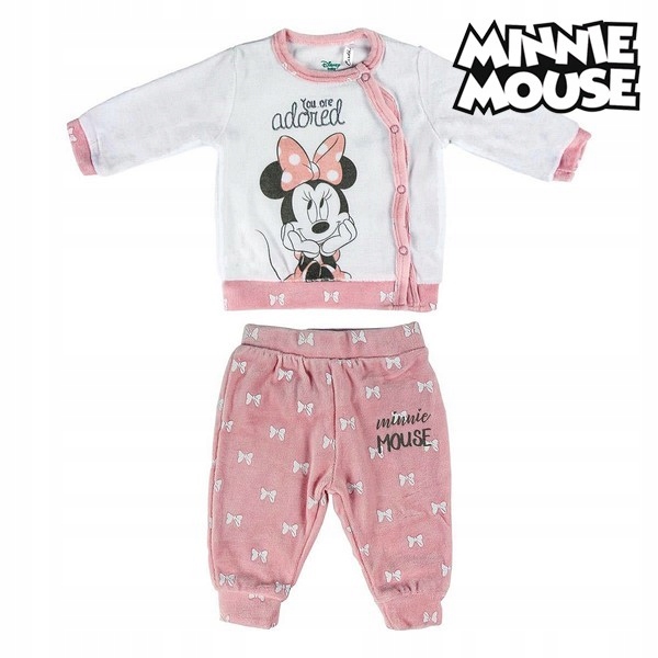 Zestaw ubrań Minnie Mouse 74628 Dziecko Różowy Bia