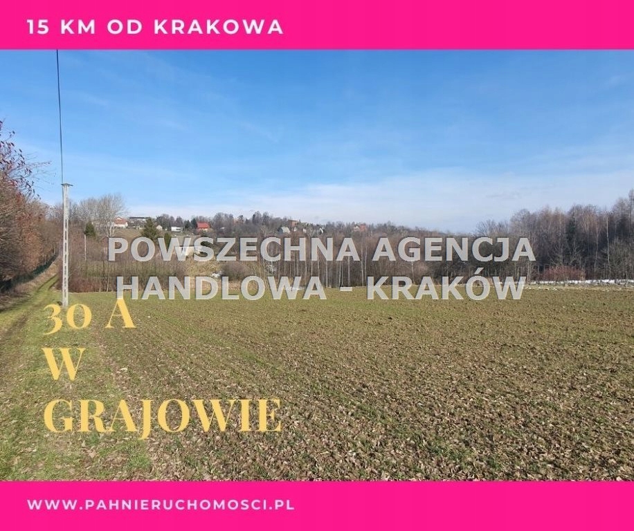 Działka, Grajów, Wieliczka (gm.), 3000 m²