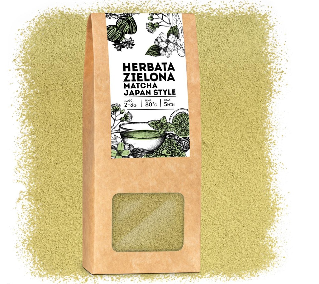 Herbata zielona japońska MATCHA Japan Style w proszku BIO naturalna tea 50g