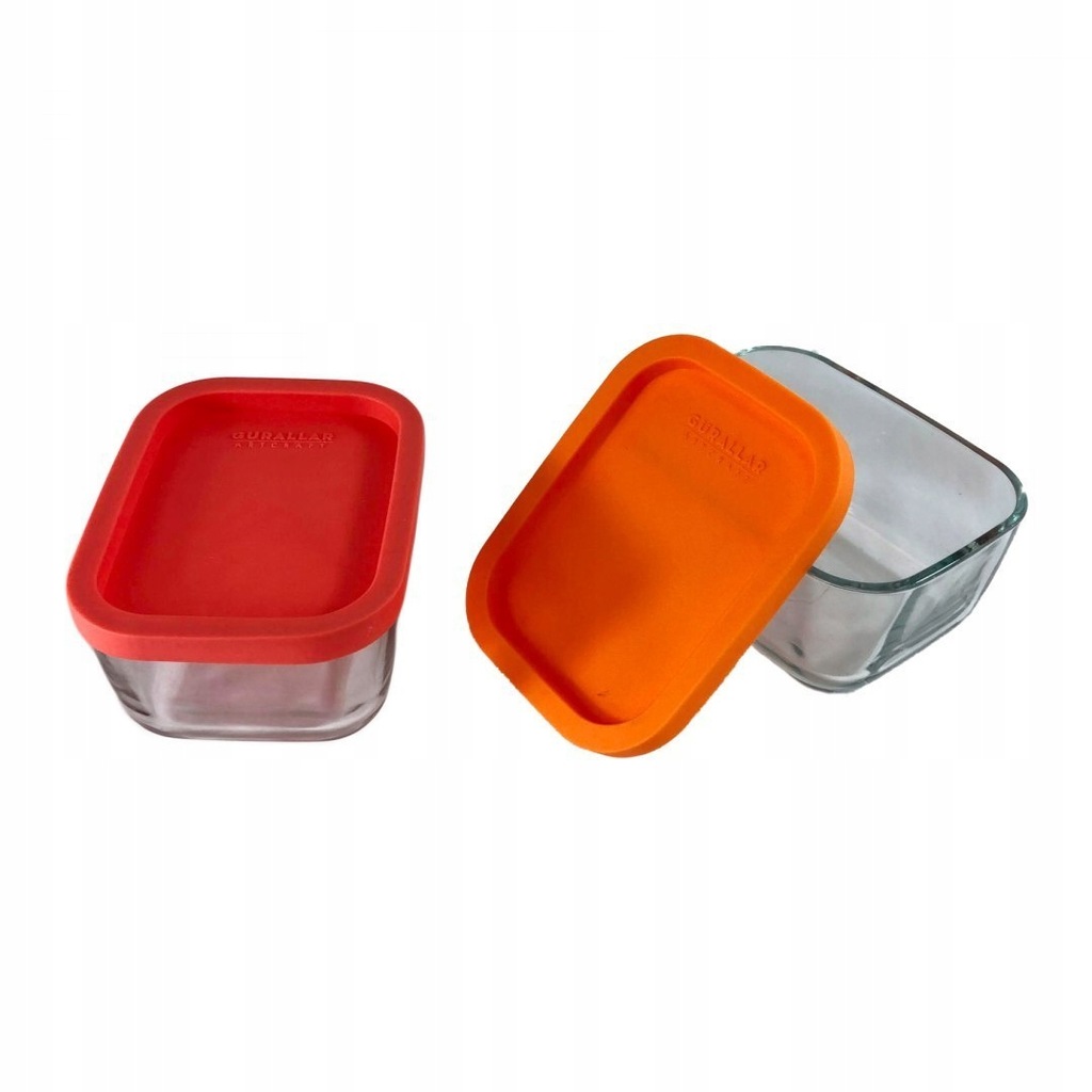 Zestaw 2 pojemników szklanych