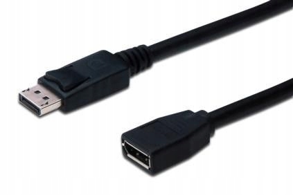 ASSMANN Kabel przedłużający DisplayPort 1.2 z zatr