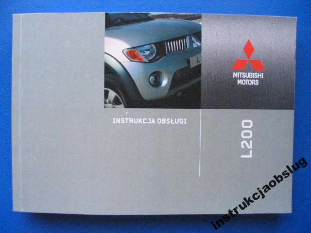 Mitsubishi L200 Iv Instrukcja Mitsubishi L200 06-1 - 8173729221 - Oficjalne Archiwum Allegro