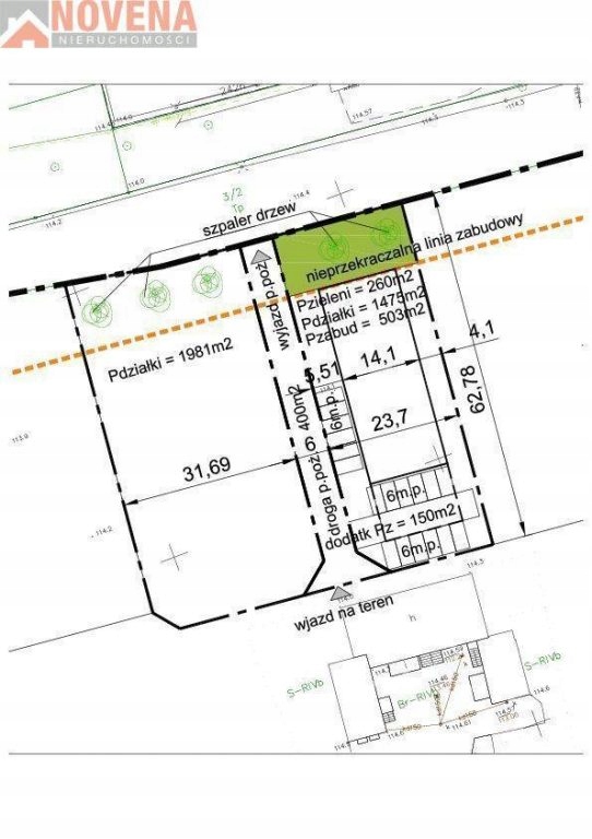 Działka, Wrocław, Psie Pole, Poświętne, 1700 m²