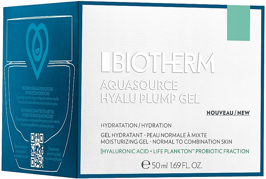 Biotherm Aquasource Hyalu Plump Gel /50 ml.