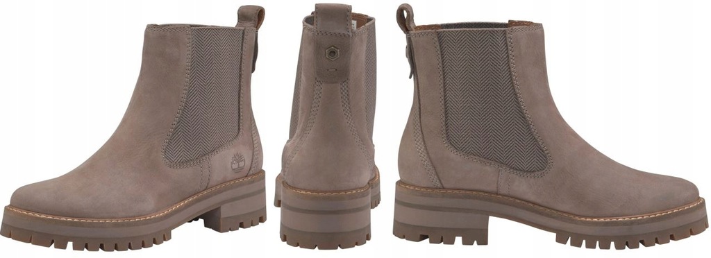 TIMBERLAND SKÓRZANE BOTKI TAUPE 39