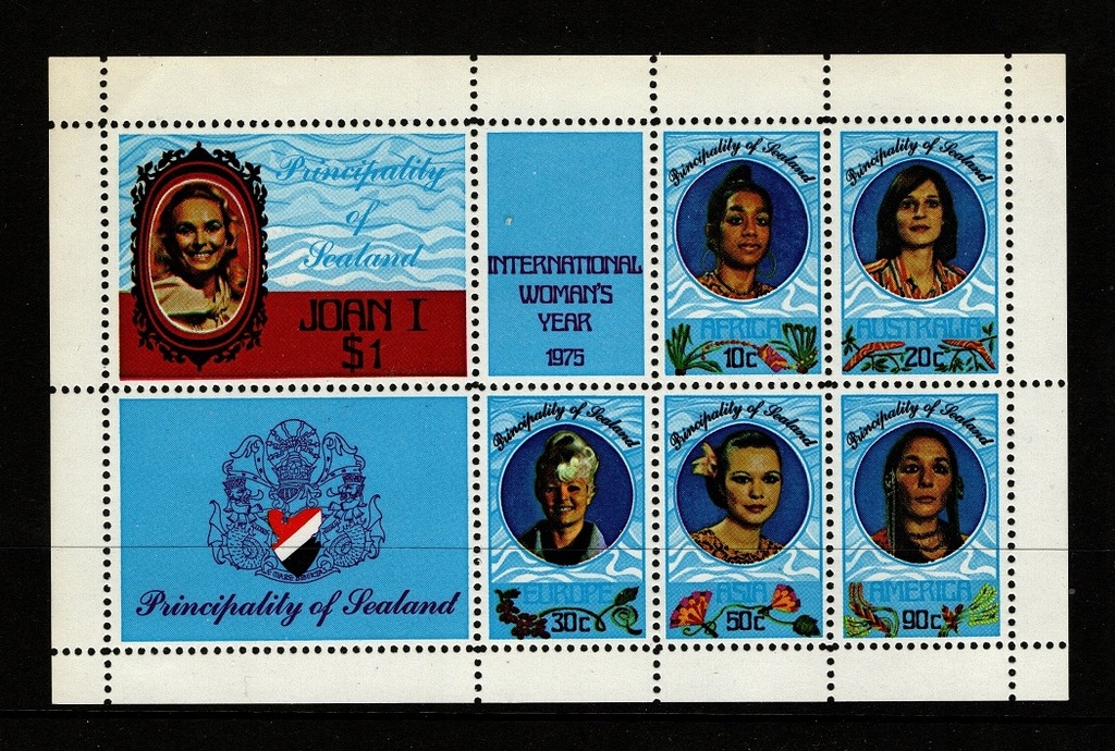 Księstwo Sealandii Joan I . Międzynarodowy Rok Kobiet / 1975 r.